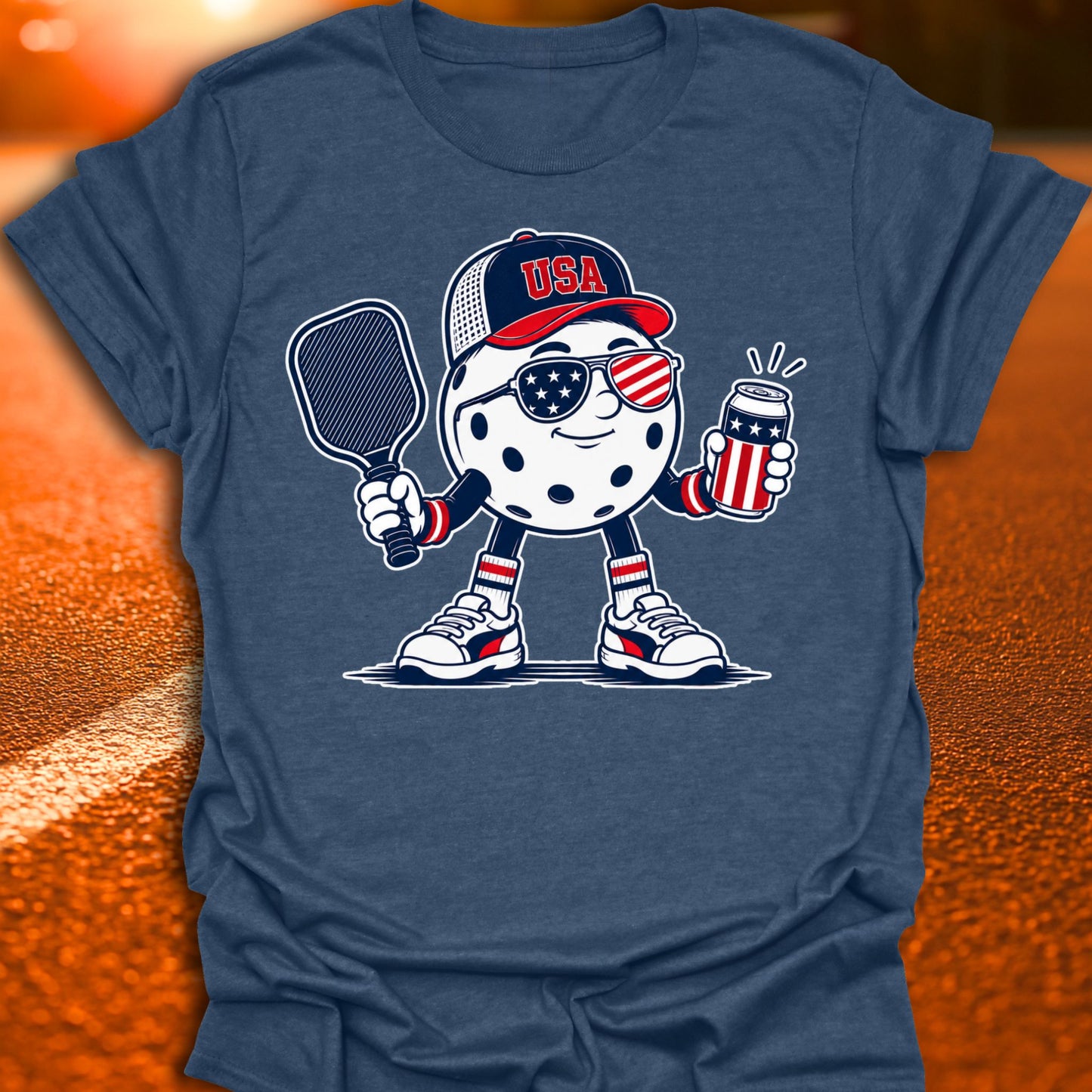 Patriotic Pickleball Graphic T-Shirt