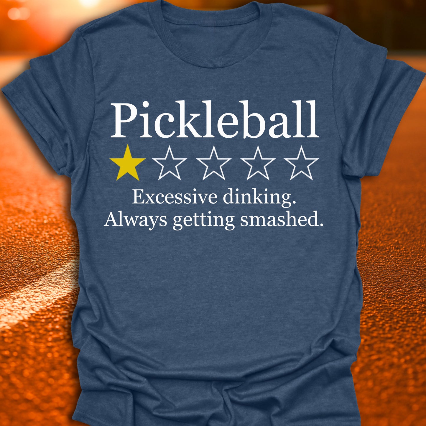 1 Star Review (Excessive Dinking) Pickleball T-Shirt