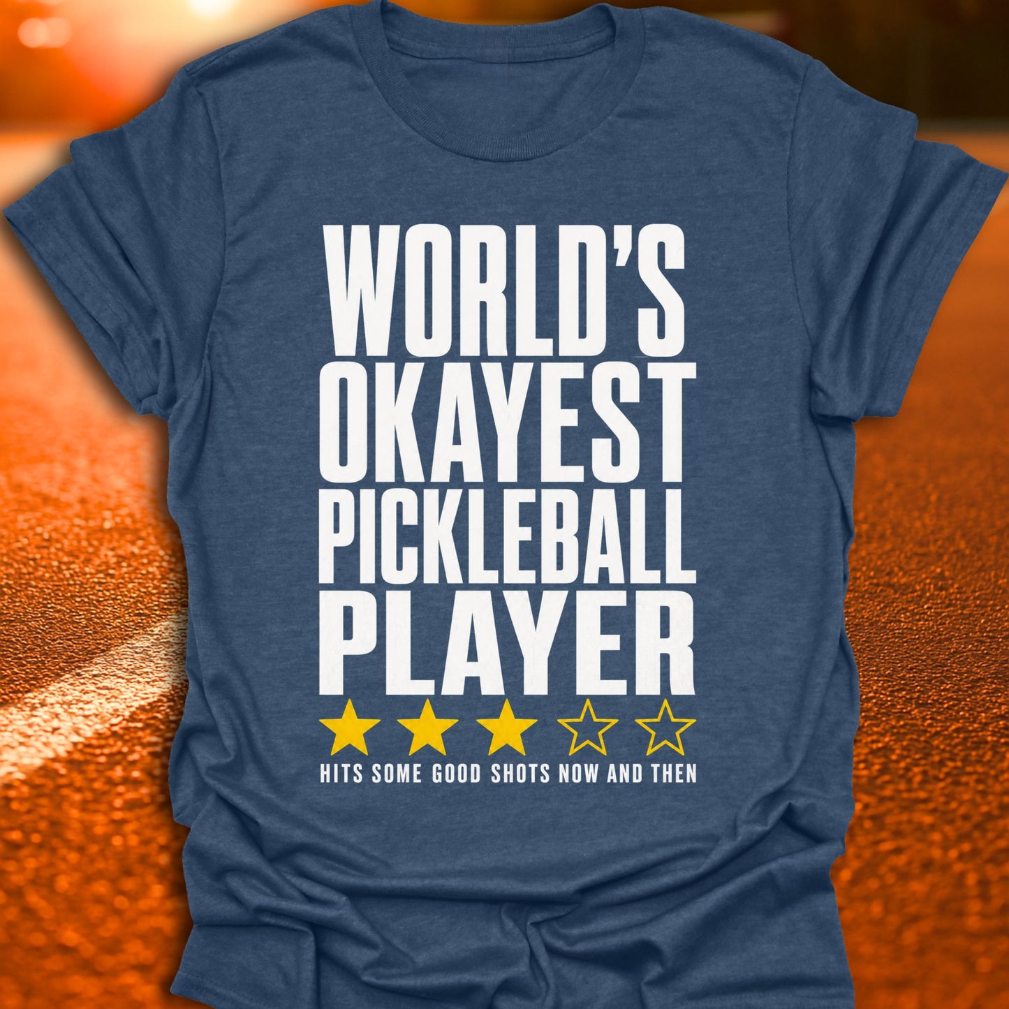 World's Okayest 3 Star Pickleball T-Shirt