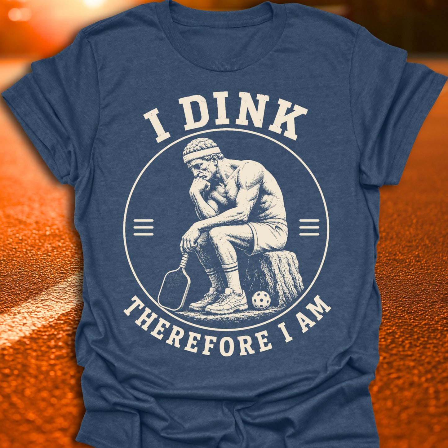 I Dink Therefore I Am Pickleball T-Shirt