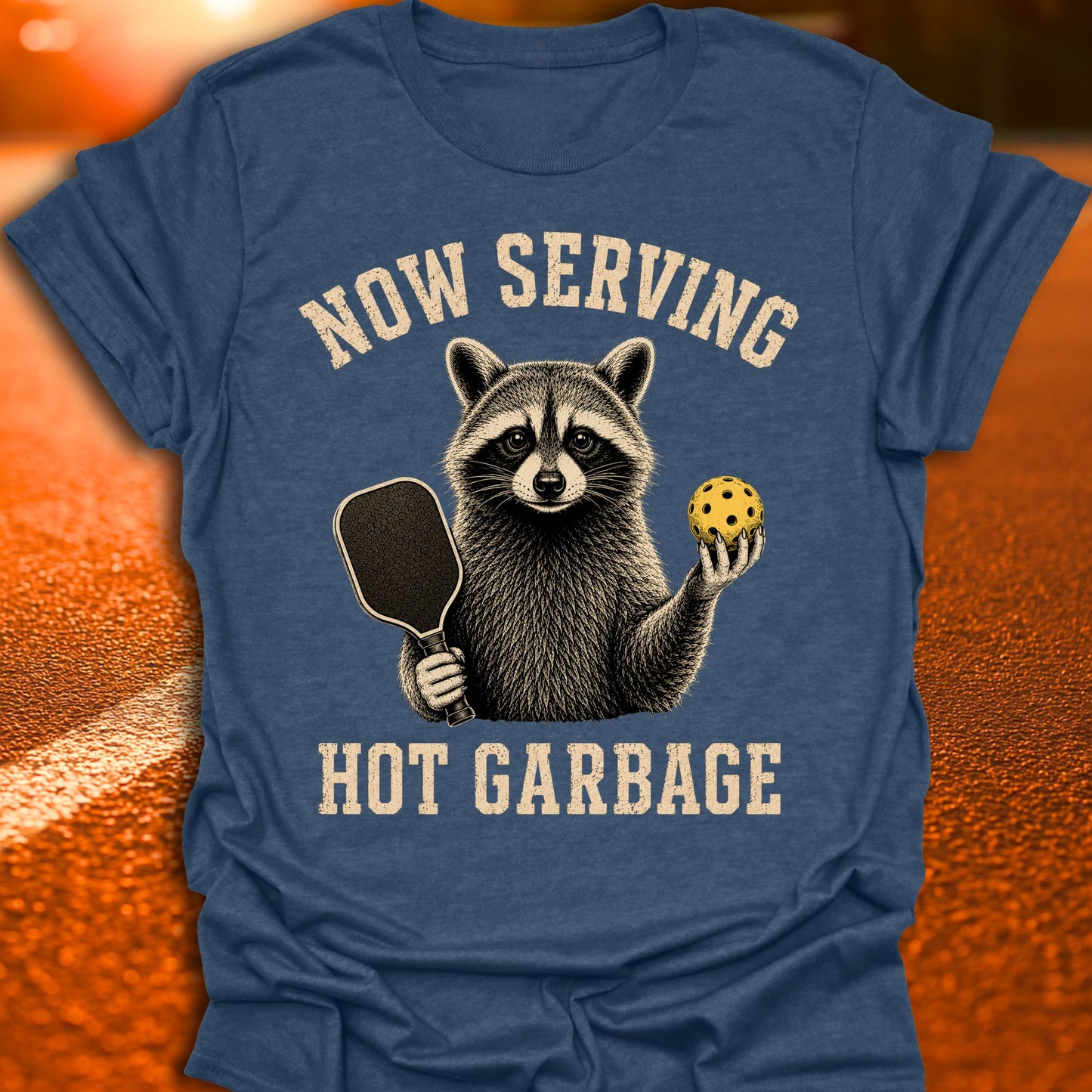Now Serving Hot Garbage Pickleball T-Shirt
