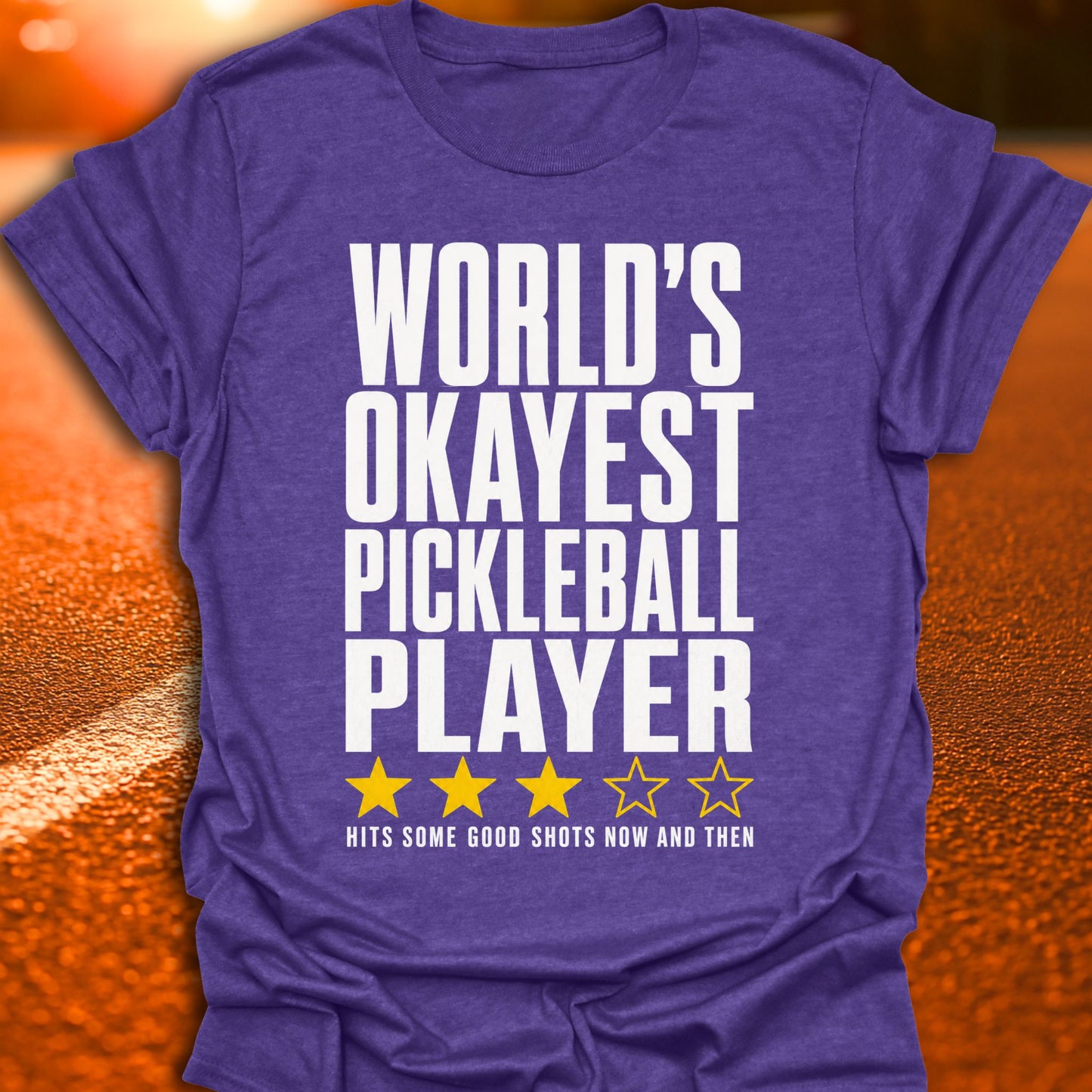 World's Okayest 3 Star Pickleball T-Shirt