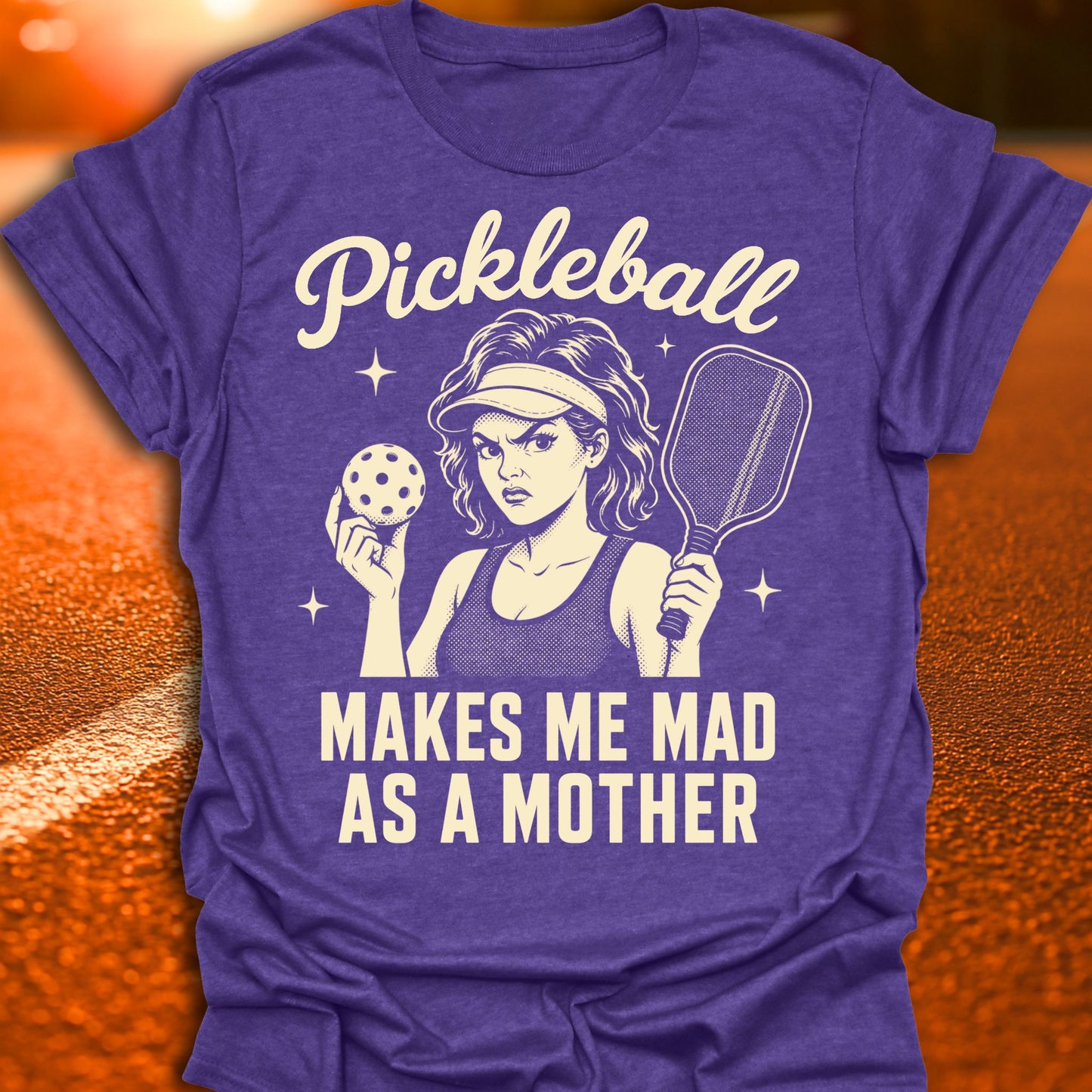 Mad As A Mother Vintage Pickleball T-Shirt