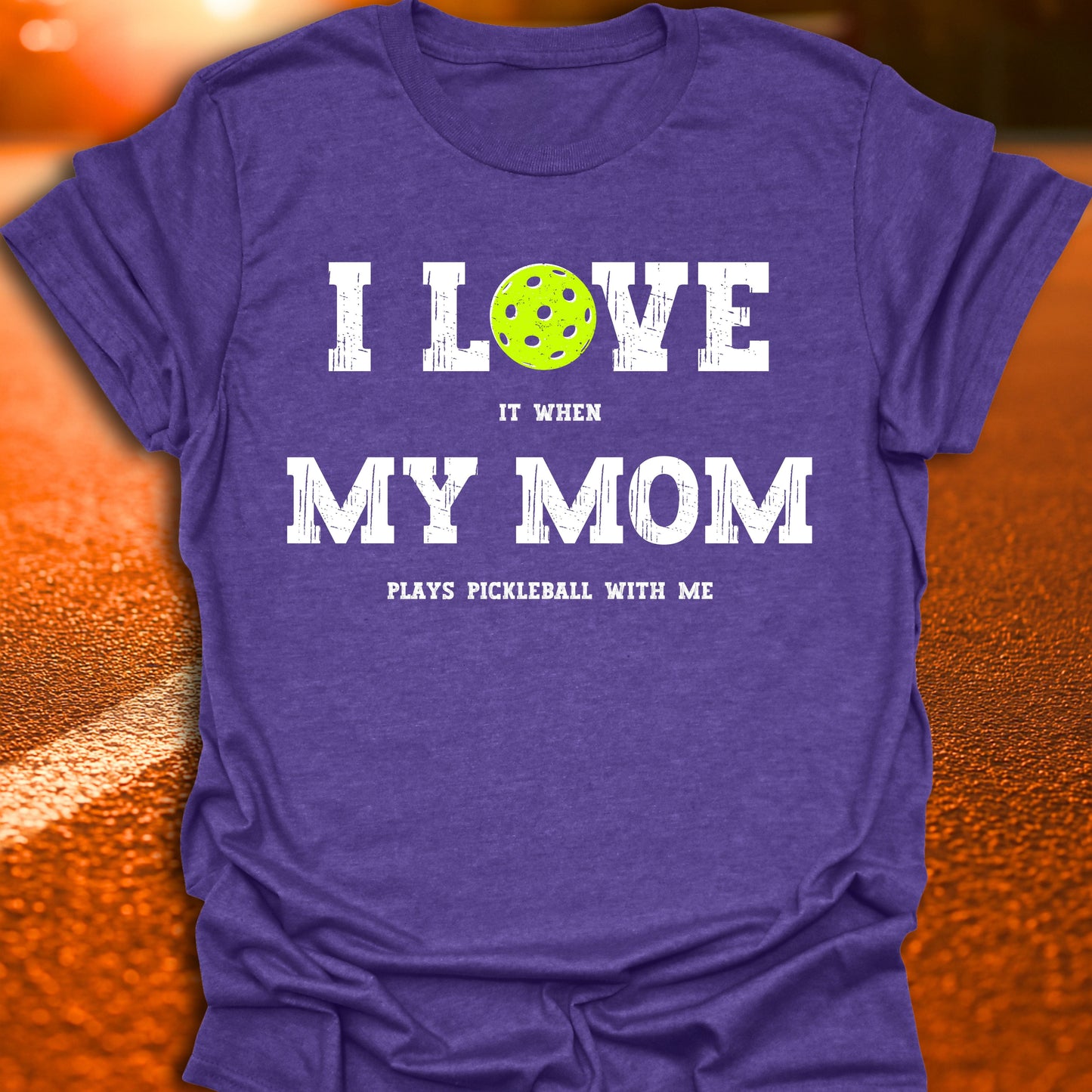 I Love My Mom Pickleball T-Shirt