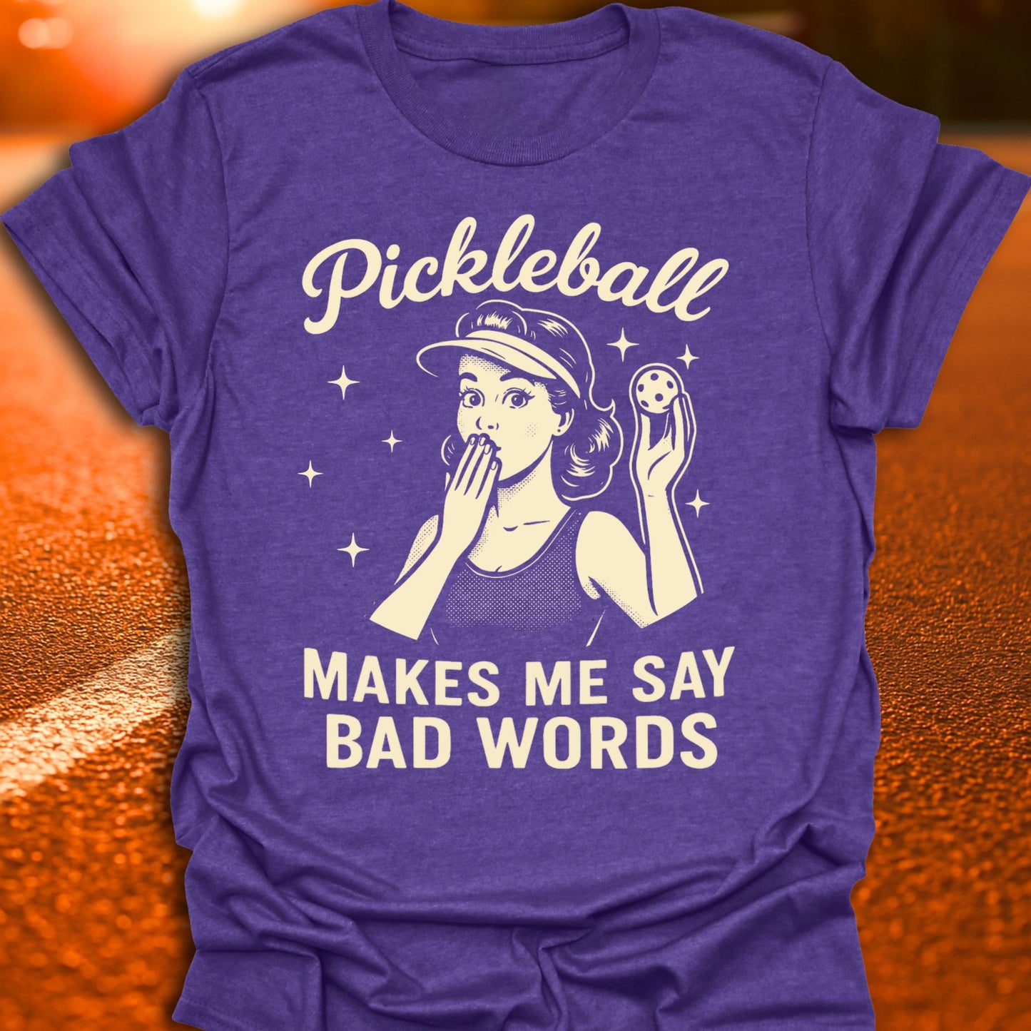 Bad Words Vintage Pickleball T-Shirt