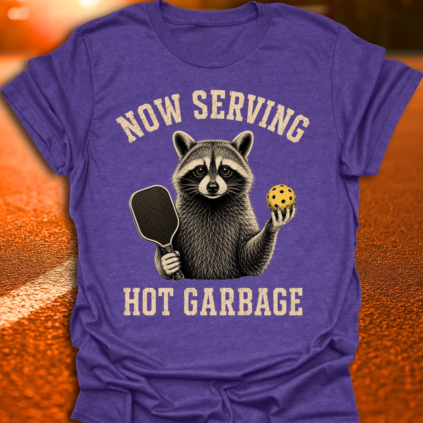 Now Serving Hot Garbage Pickleball T-Shirt