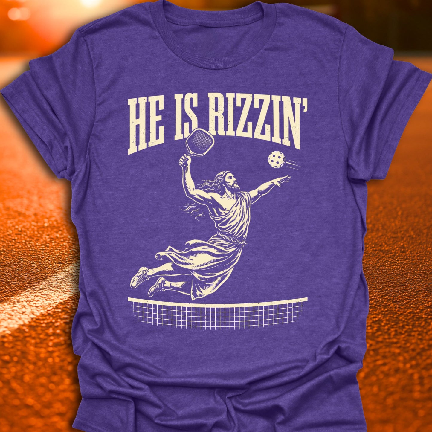 He Is Rizzin' Jesus Pickleball T-Shirt