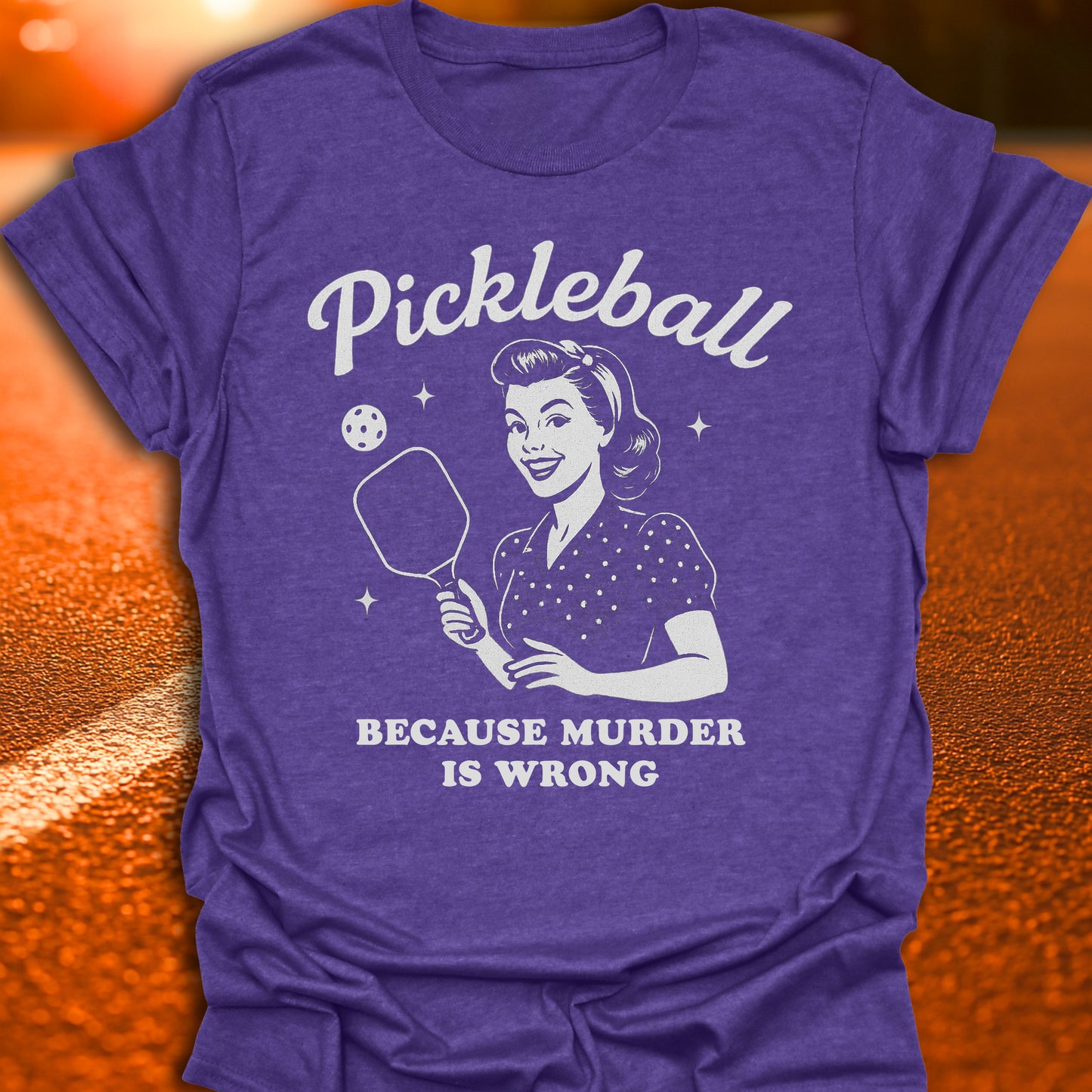 Murder Is Wrong Pickleball T-Shirt