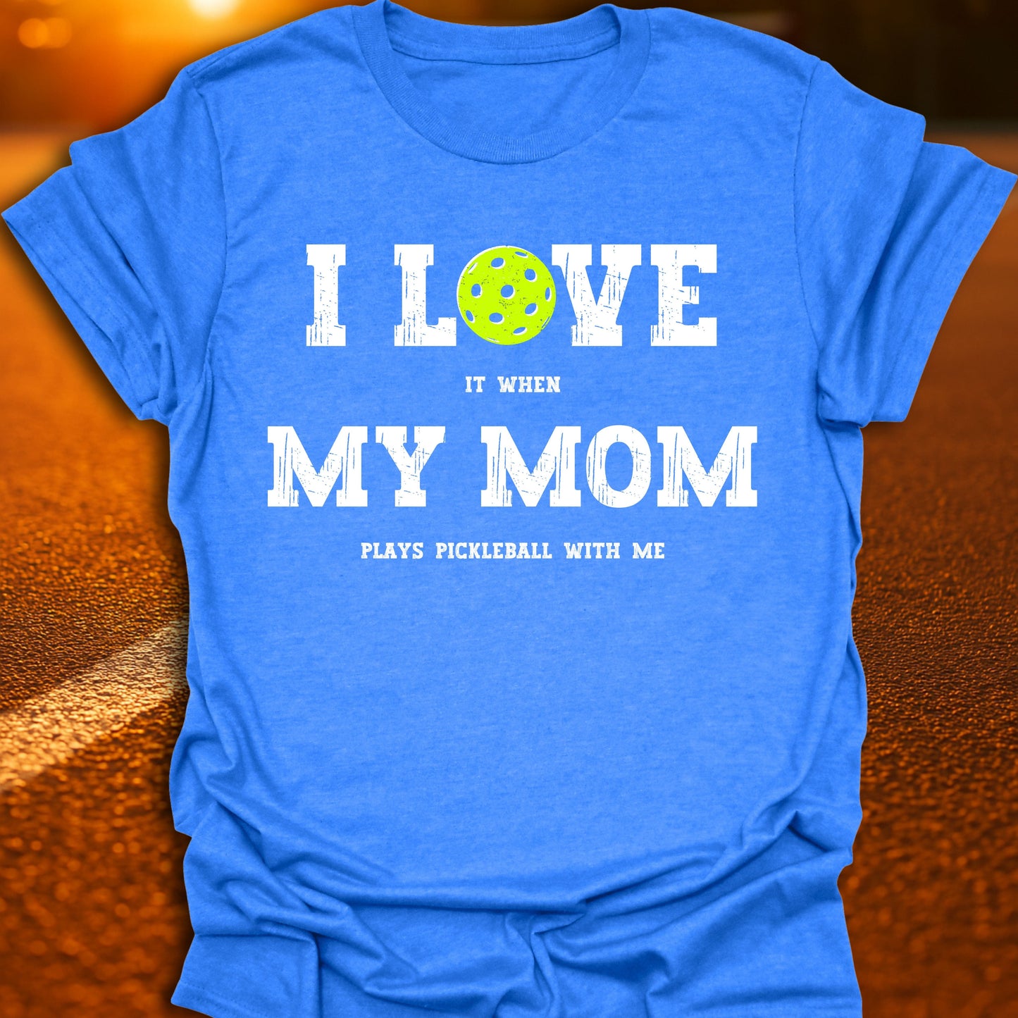 I Love My Mom Pickleball T-Shirt