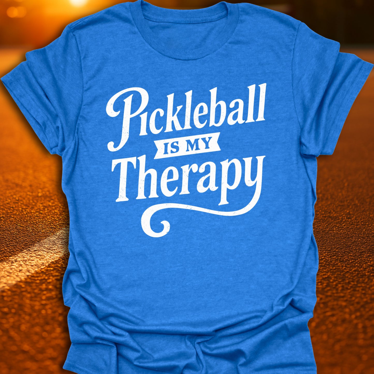 Pickleball Is My Therapy Text T-Shirt