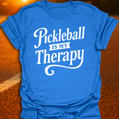Pickleball Is My Therapy Text T-Shirt