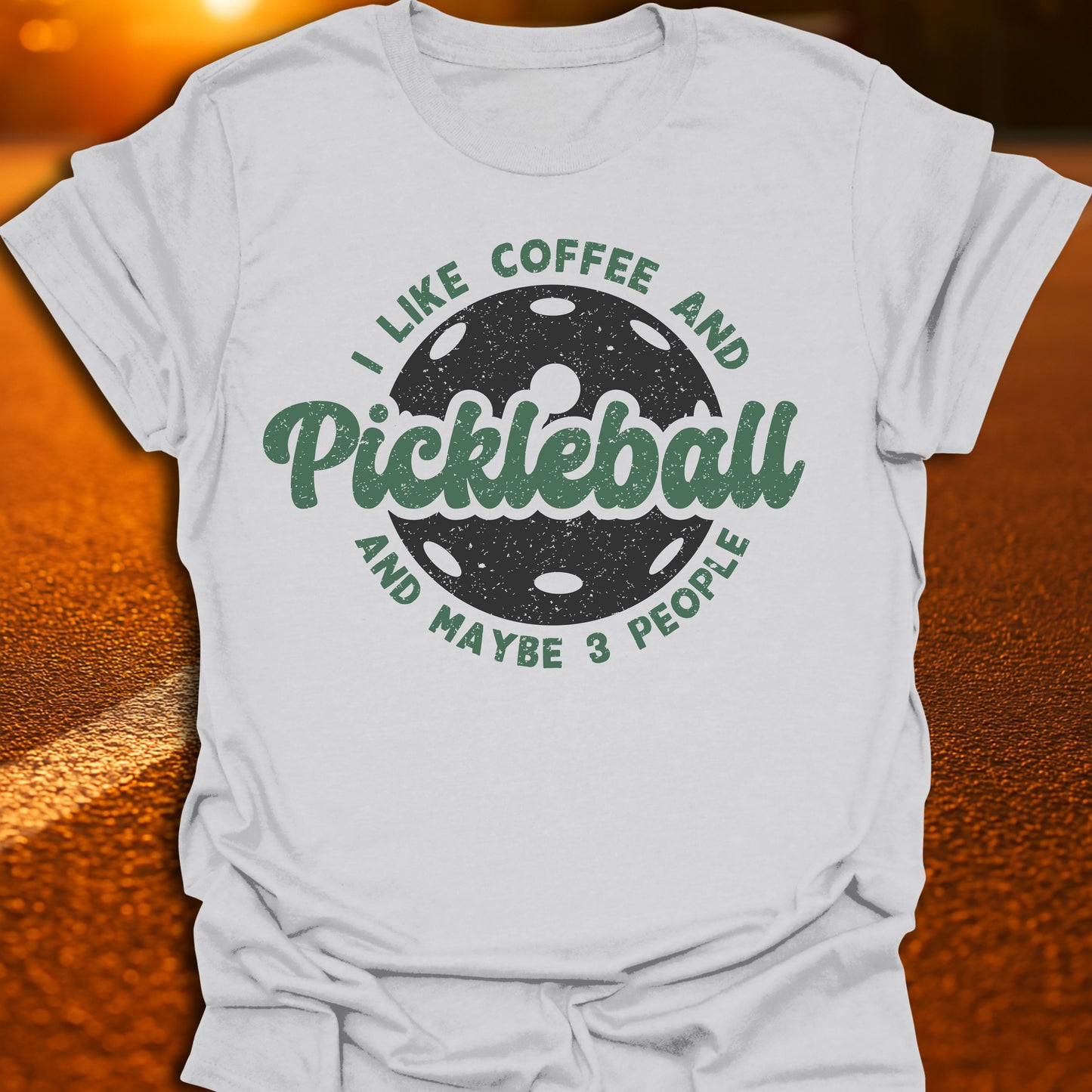 Coffee, Pickleball, 3 People T-Shirt