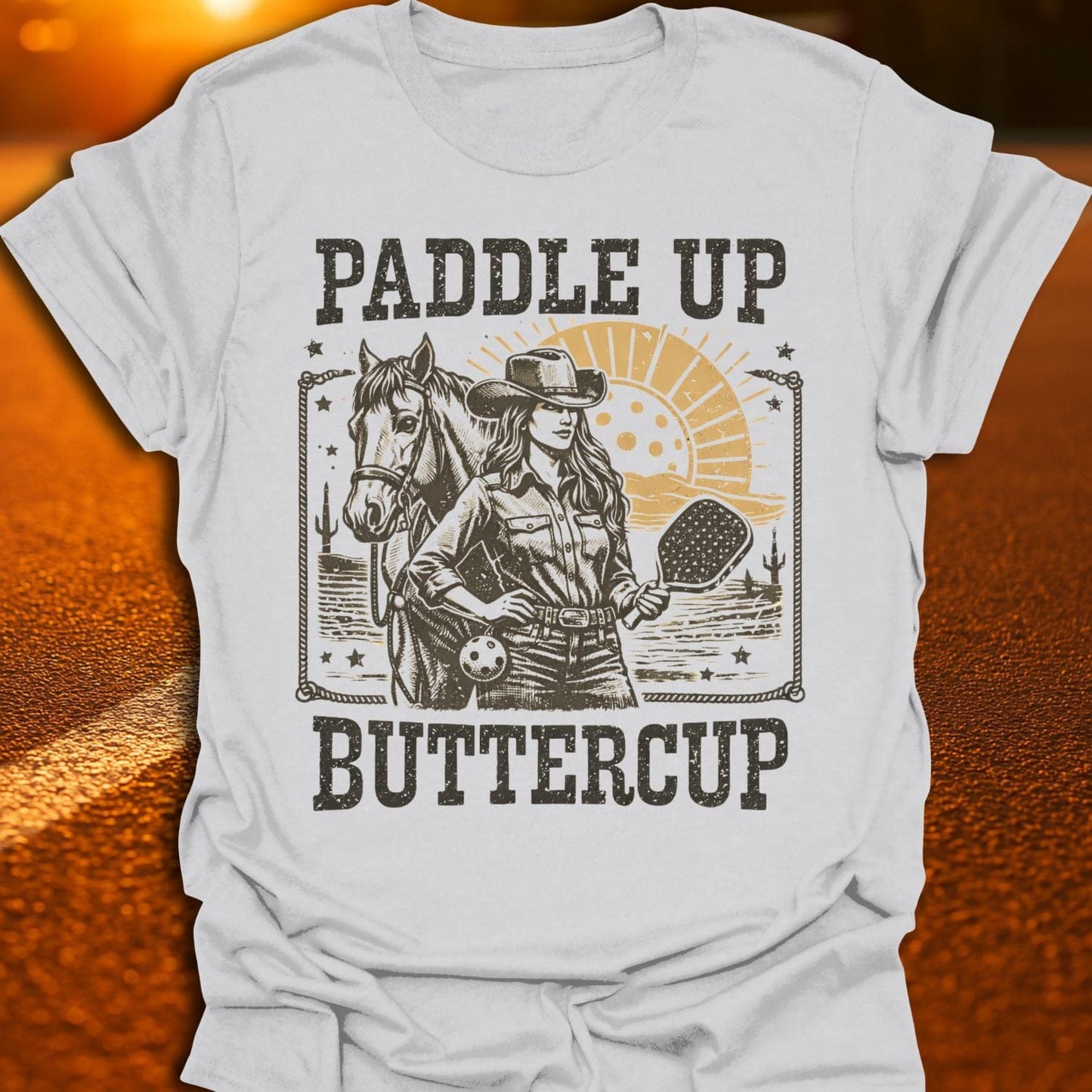 Paddle Up Buttercup Pickleball T-Shirt