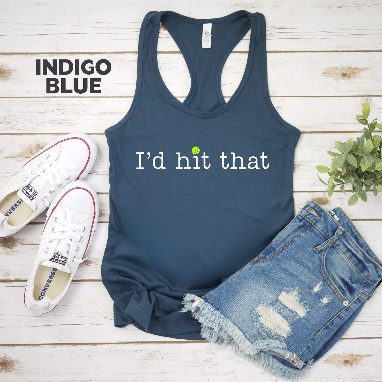I'd Hit That Pickleball Racerback Tank