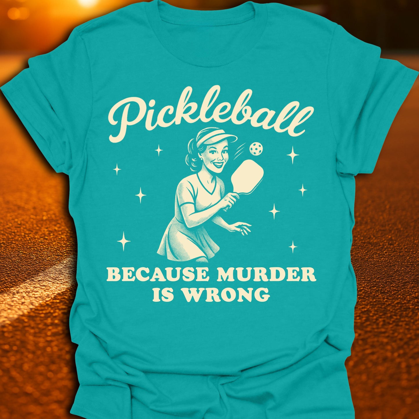 Murder Is Wrong Pickleball T-Shirt (Remix)