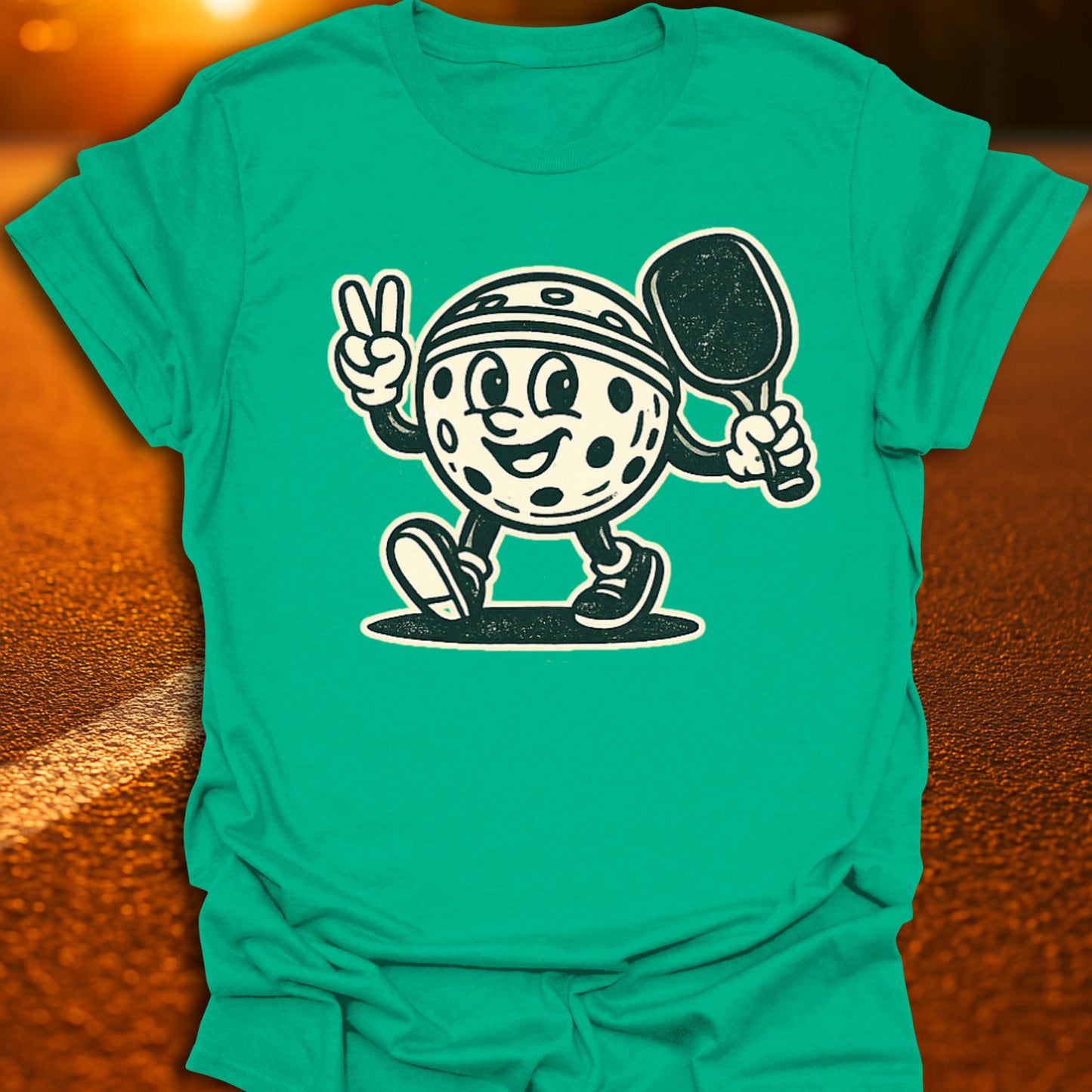 Vintage Pickleball Character T-Shirt