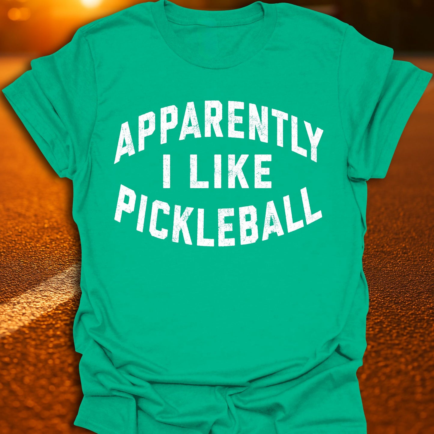 Apparently I Like Pickleball Pickleball T-Shirt