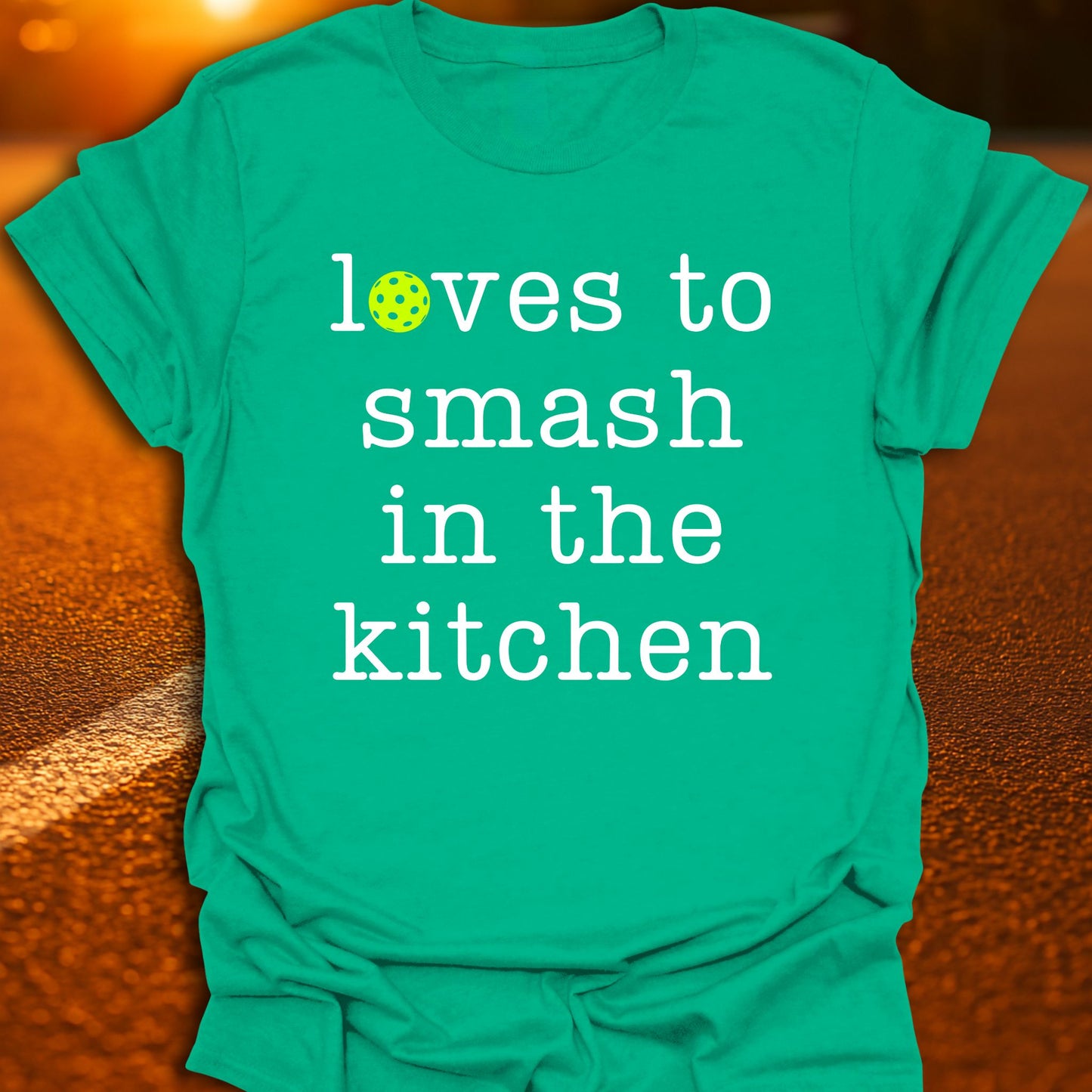 Loves To Smash In The Kitchen Pickleball T-Shirt