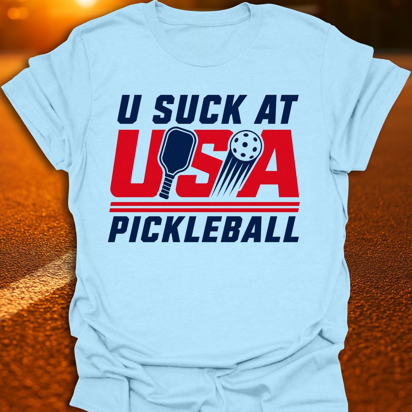 USA (U Suck At) Pickleball T-Shirt