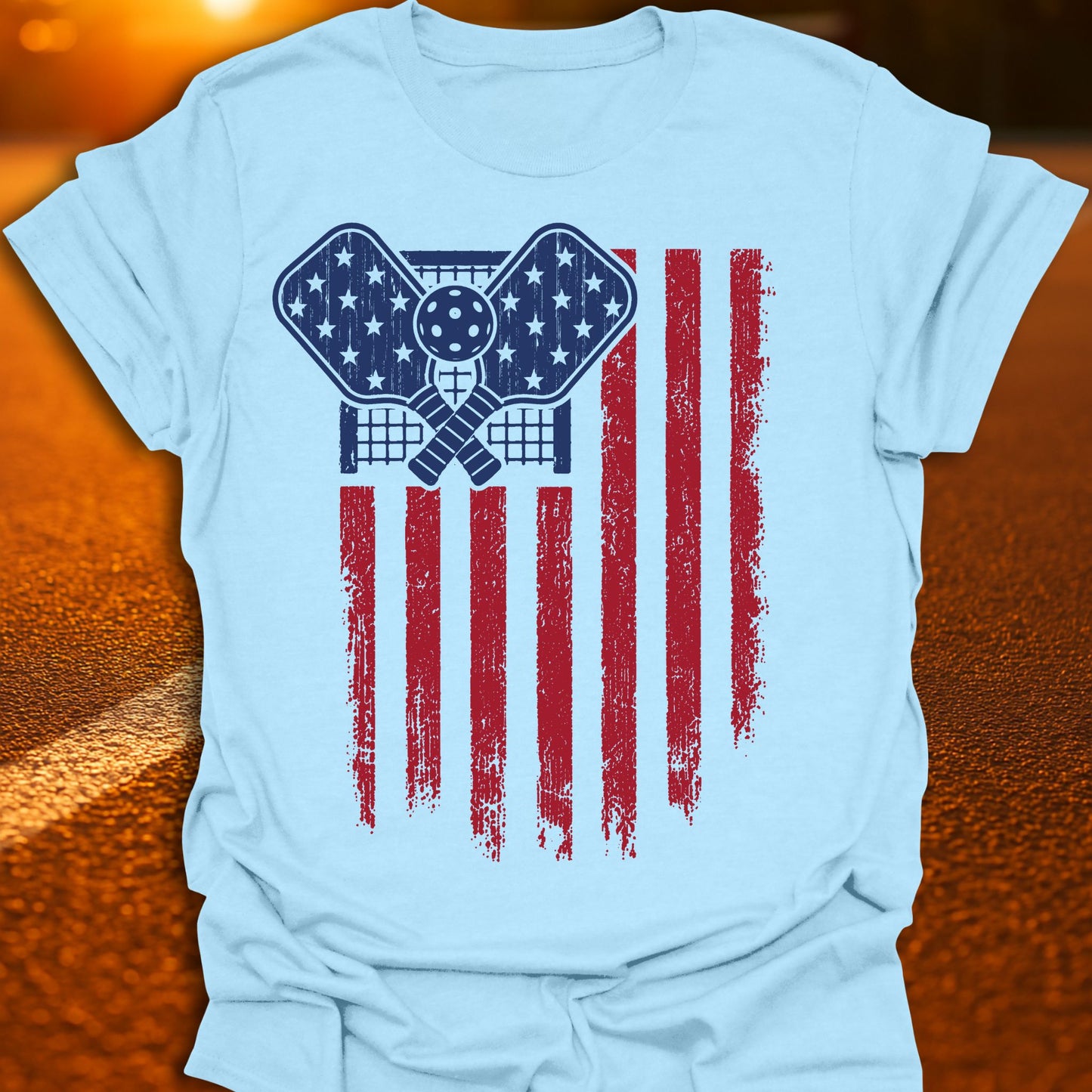 Patriot Pickleball Flag T-Shirt