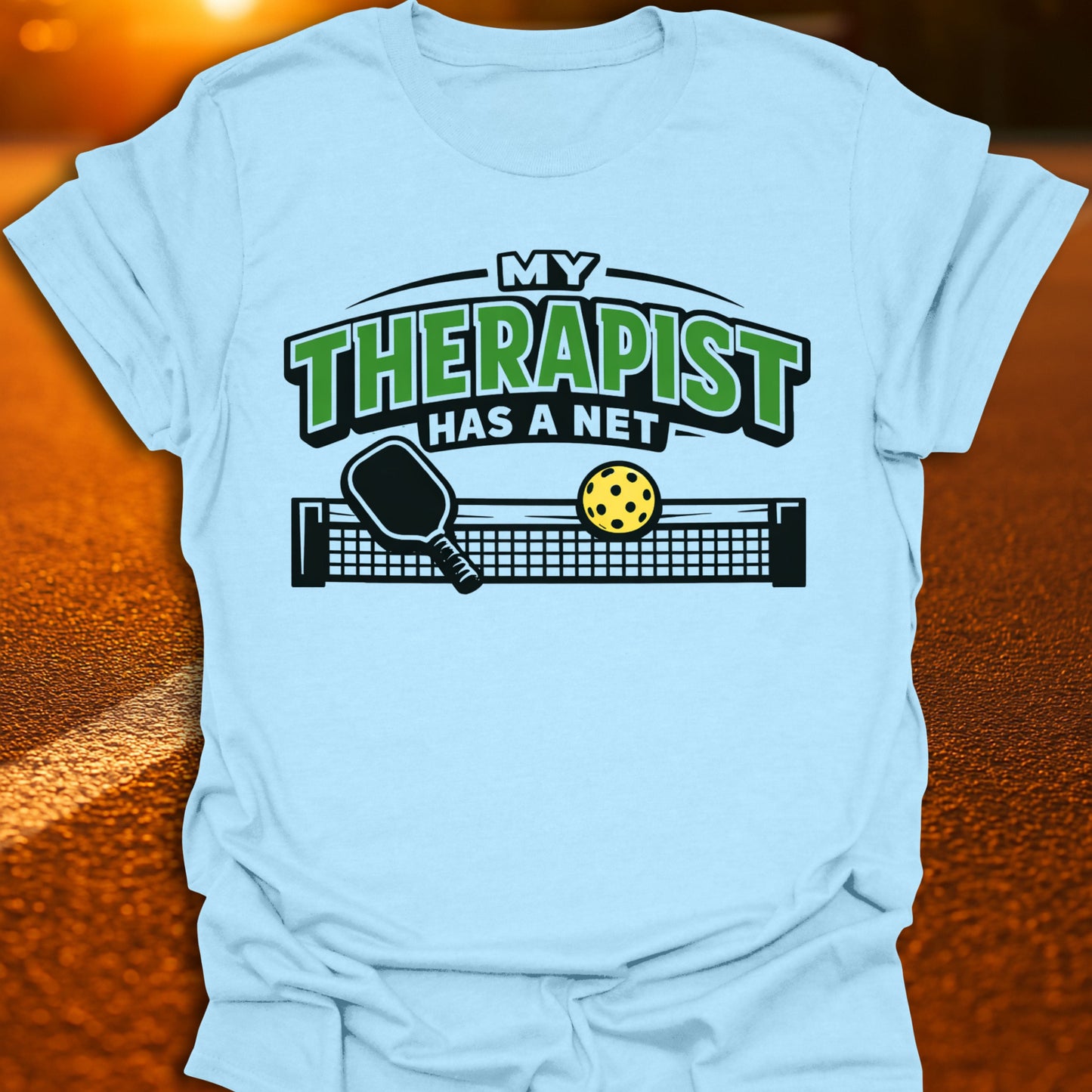 My Therapist Has A Net Pickleball T-shirt