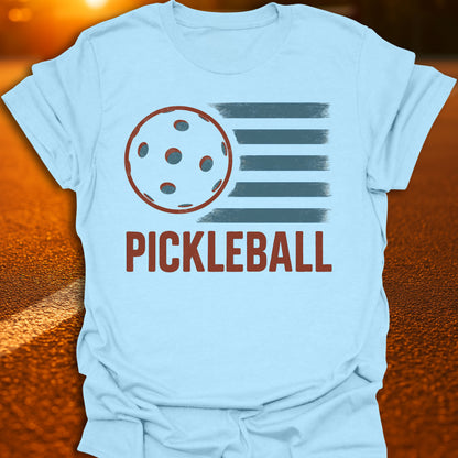 Pickleball American Flag T-Shirt