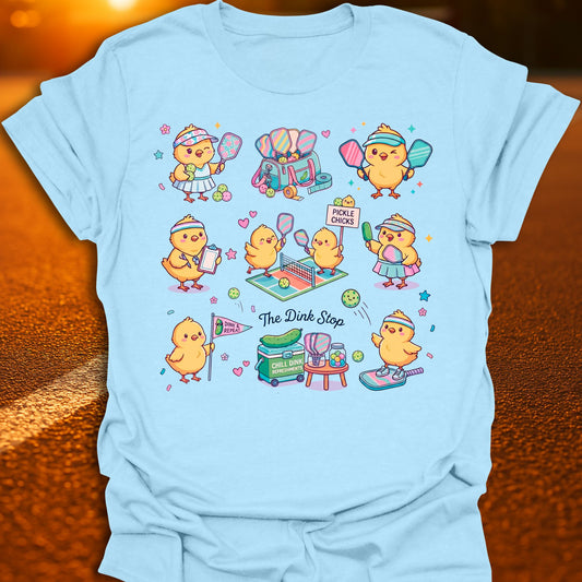 Pickle Chicks Kawaii Pickleball T-Shirt