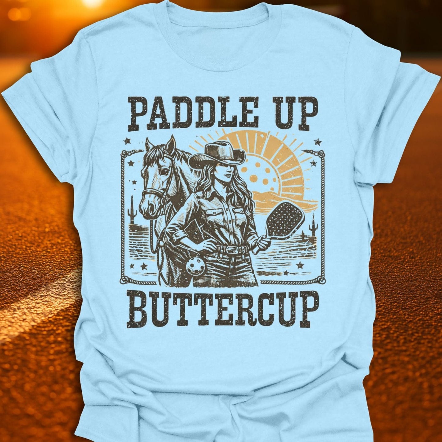 Paddle Up Buttercup Pickleball T-Shirt
