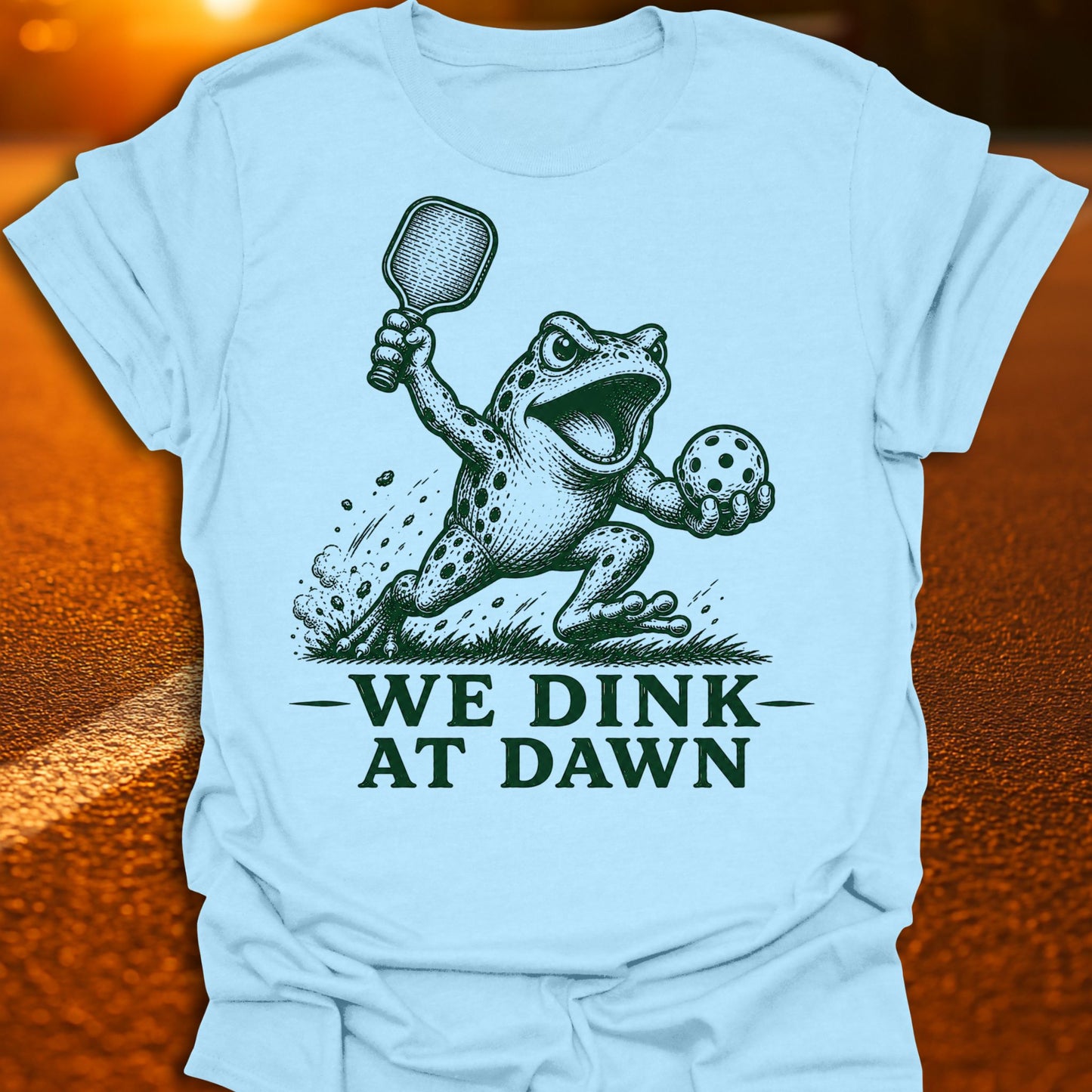 We Dink At Dawn Pickleball T-Shirt