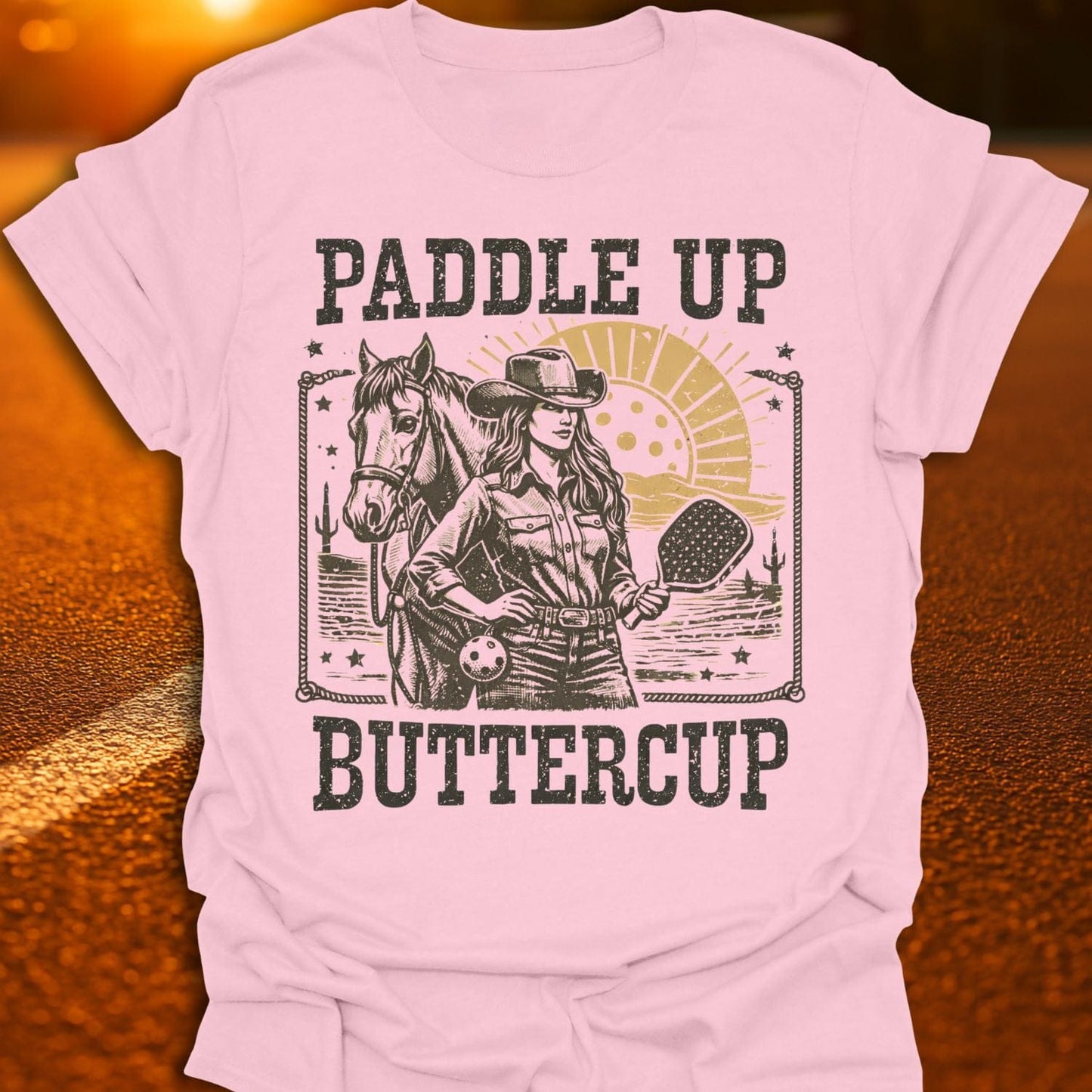 Paddle Up Buttercup Pickleball T-Shirt