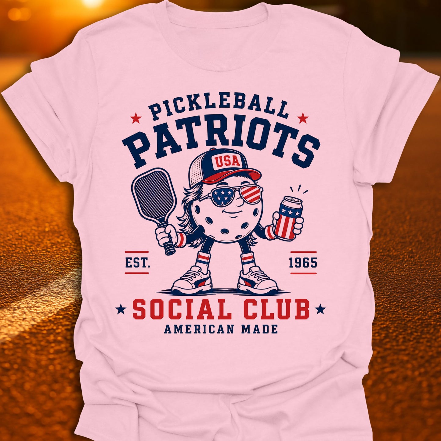 Pickleball Patriots Social Club T-Shirt