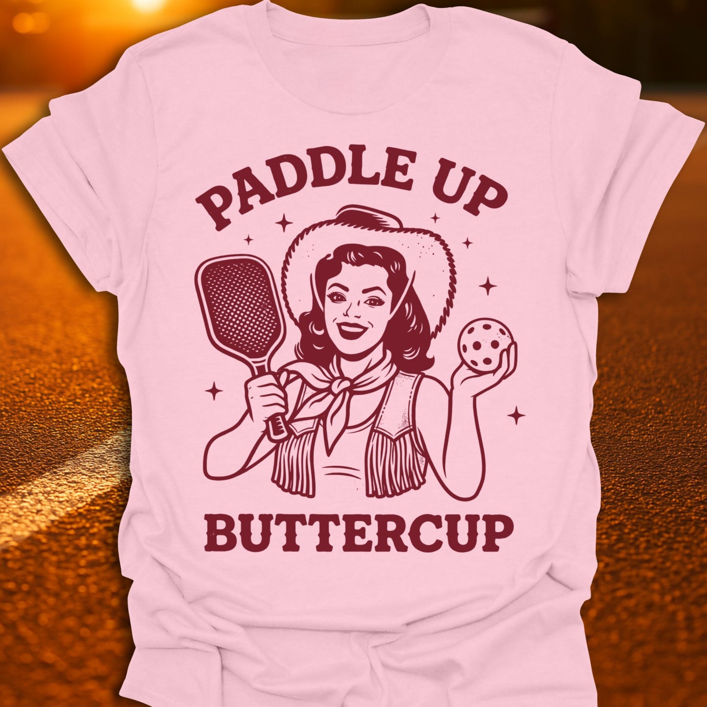 Paddle Up Buttercup Pickleball T-Shirt