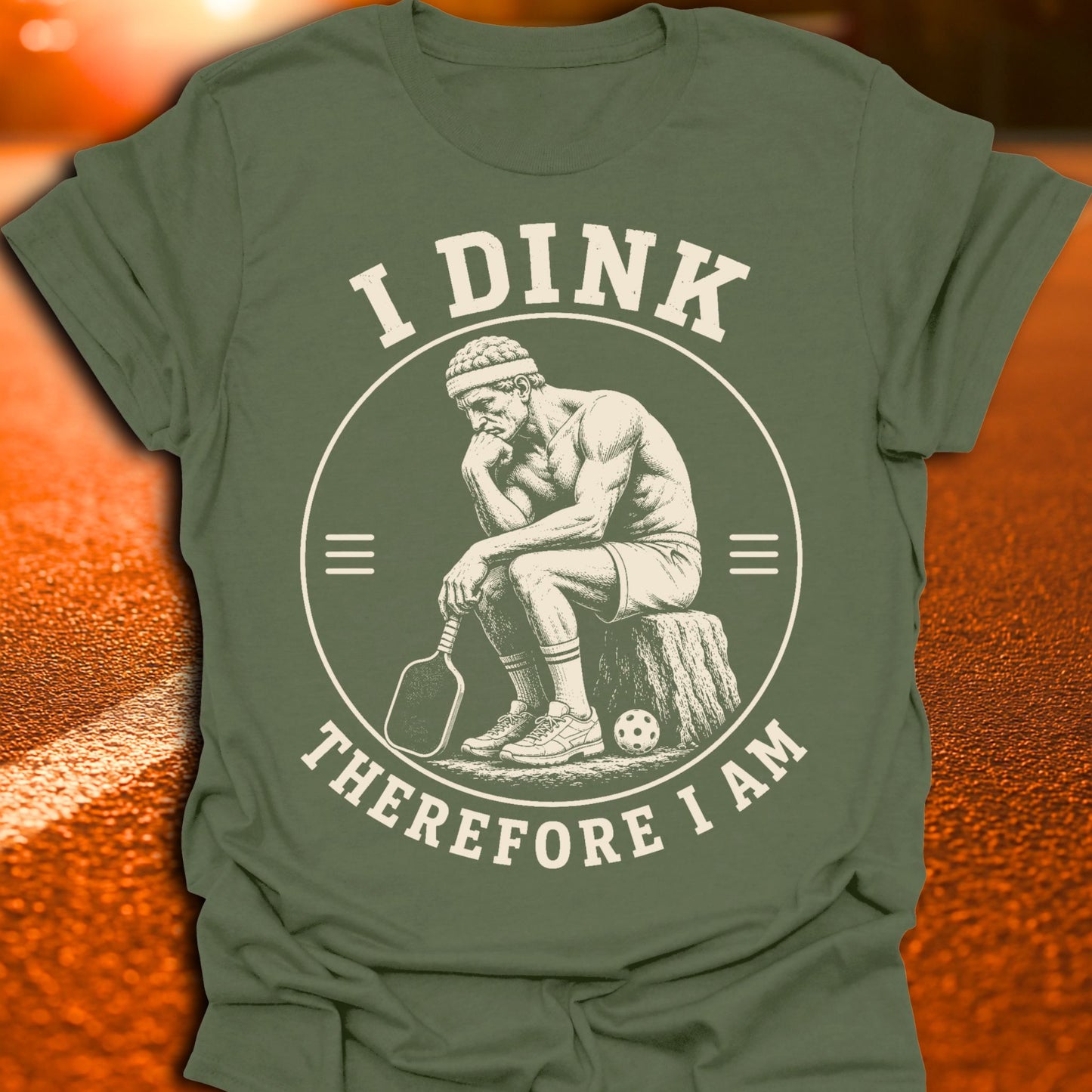 I Dink Therefore I Am Pickleball T-Shirt