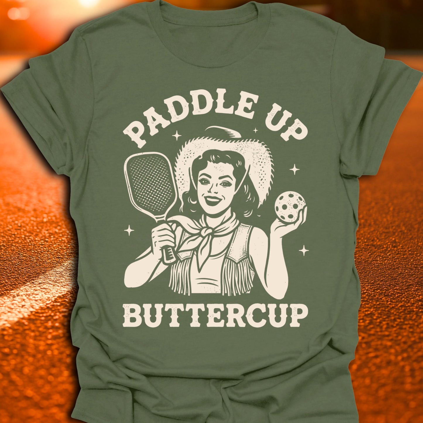 Paddle Up Buttercup Pickleball T-Shirt