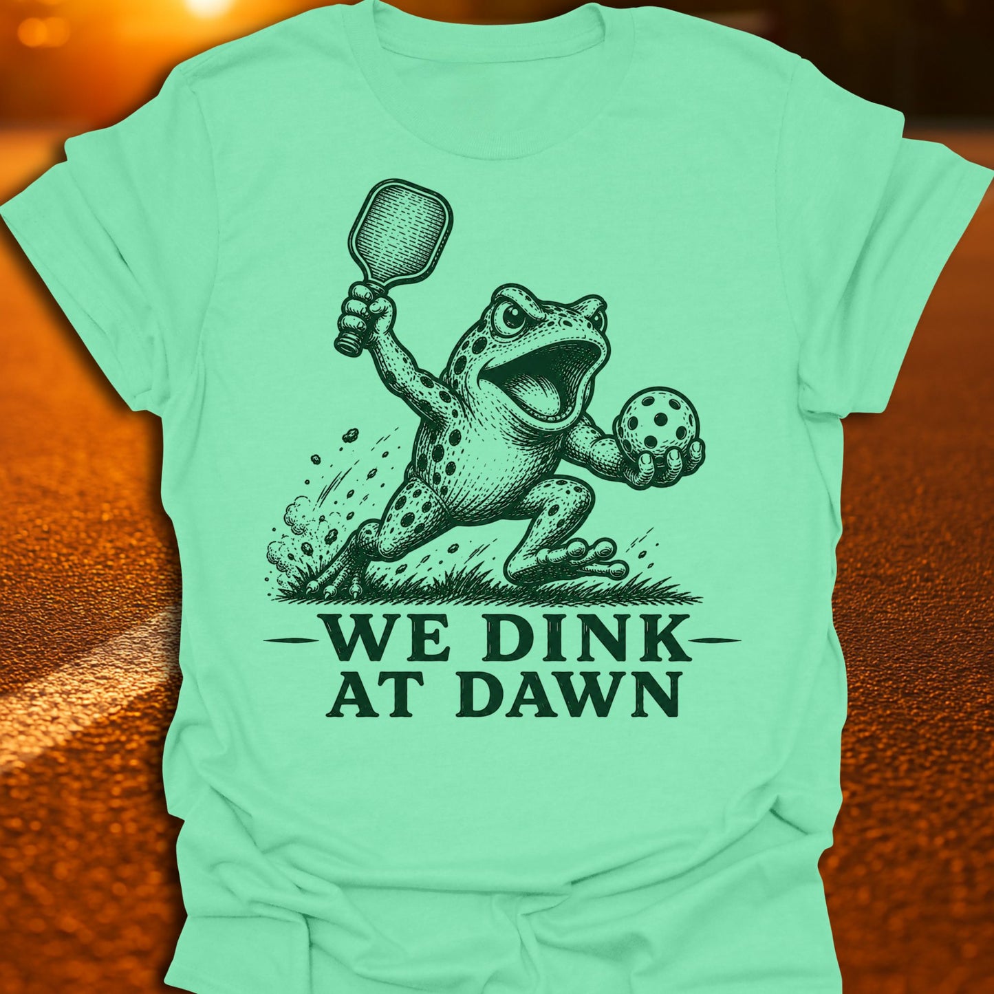We Dink At Dawn Pickleball T-Shirt