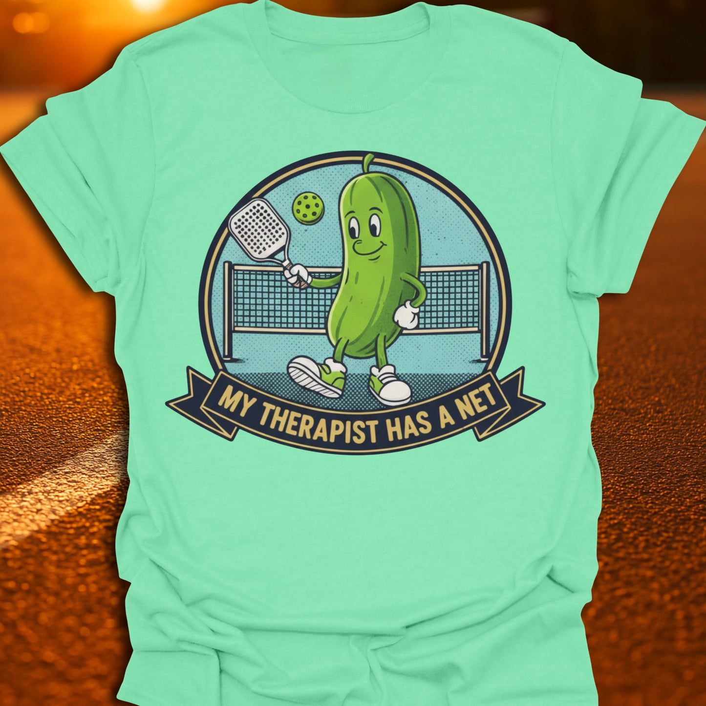 My Therapist Has A Net Pickleball T-Shirt