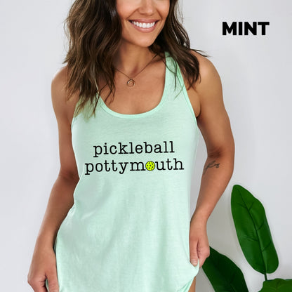 Pickleball Pottymouth Racerback Tank