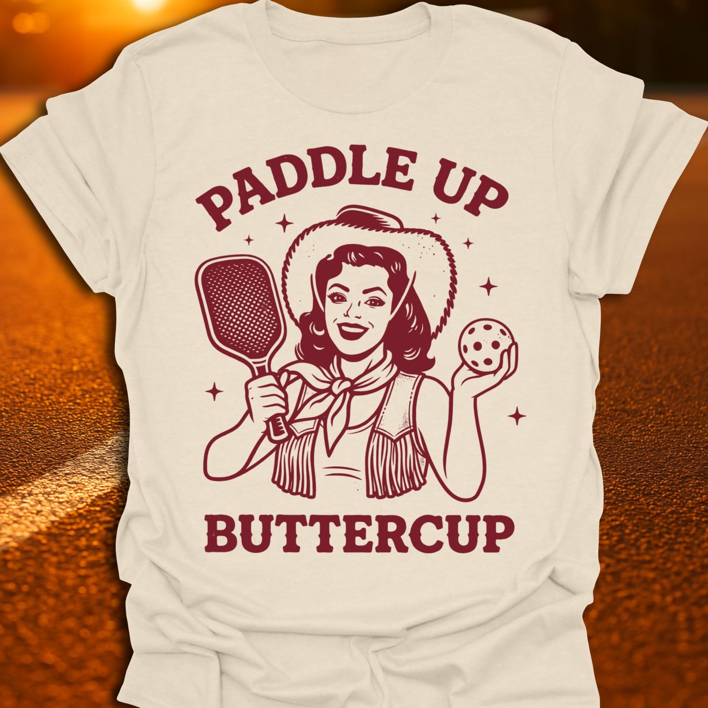 Paddle Up Buttercup Pickleball T-Shirt