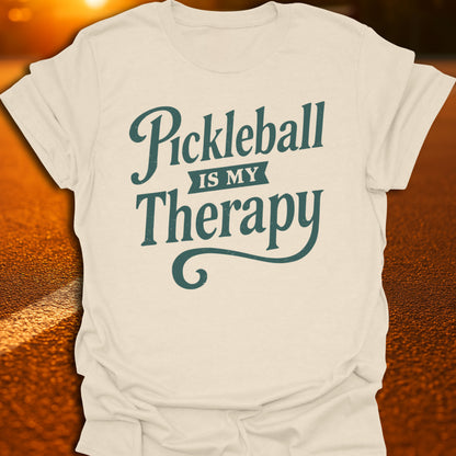 Pickleball Is My Therapy Text T-Shirt
