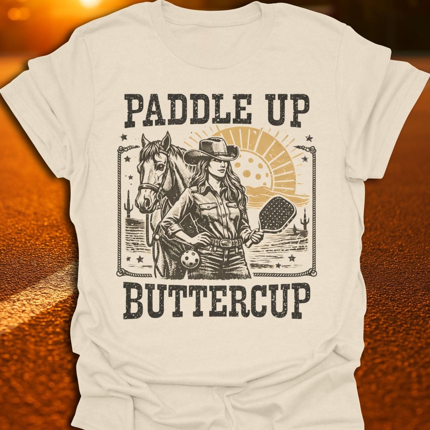 Paddle Up Buttercup Pickleball T-Shirt