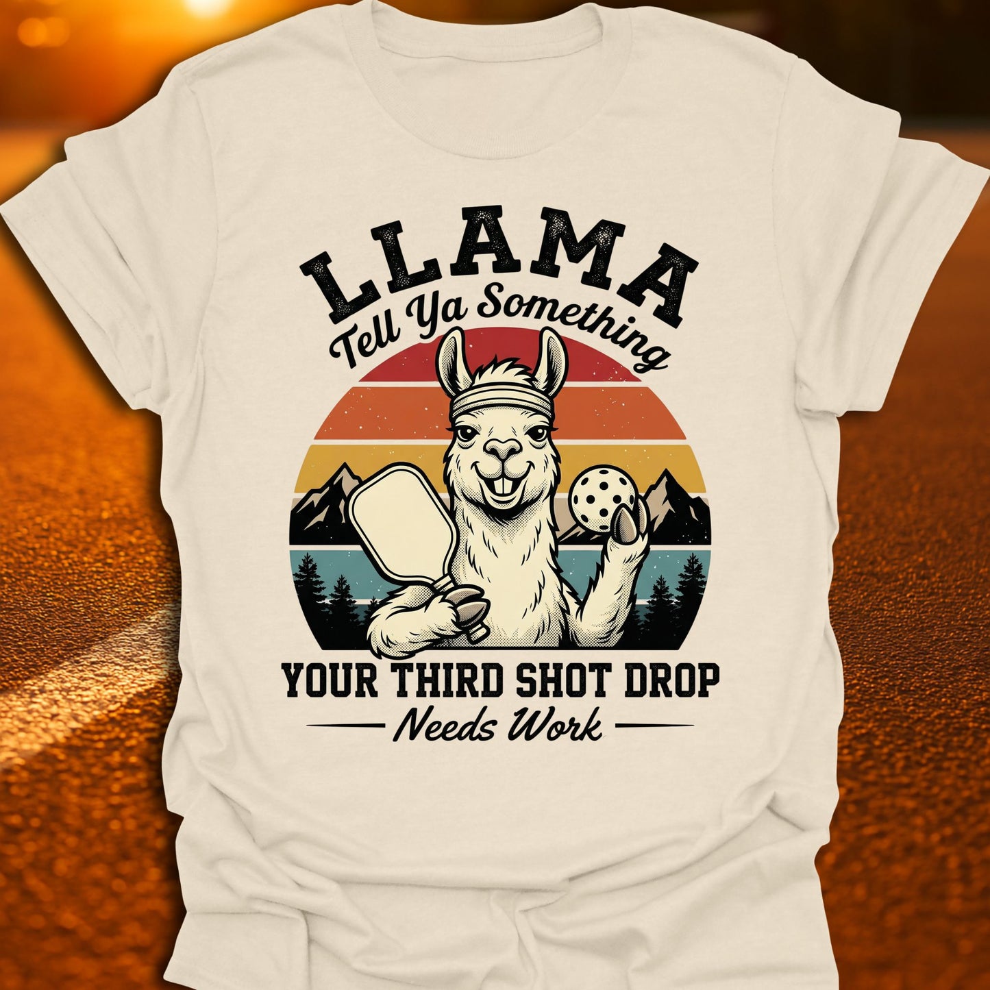 Llama Tell Ya Something Pickleball T-Shirt