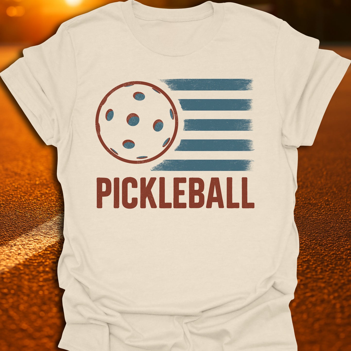 Pickleball American Flag T-Shirt