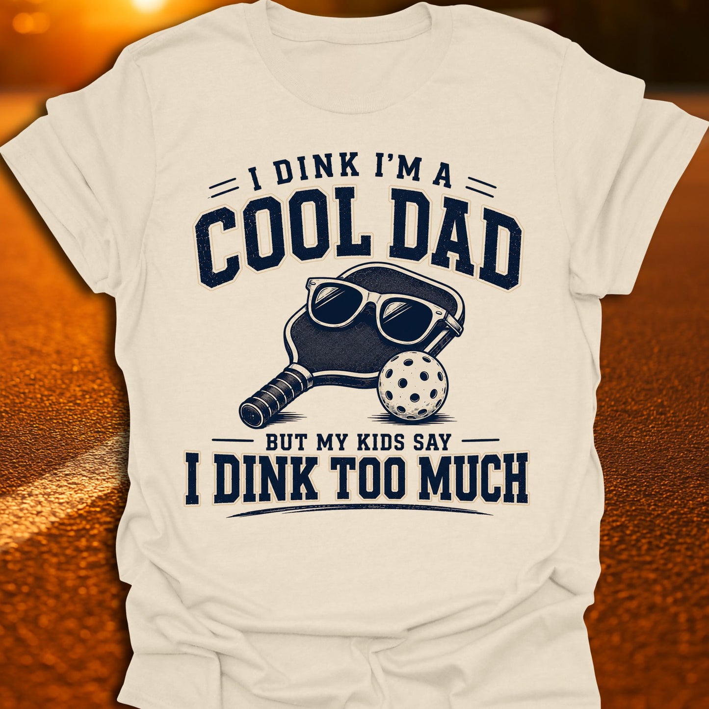 I Dink I'm A Cool Dad Pickleball T-Shirt