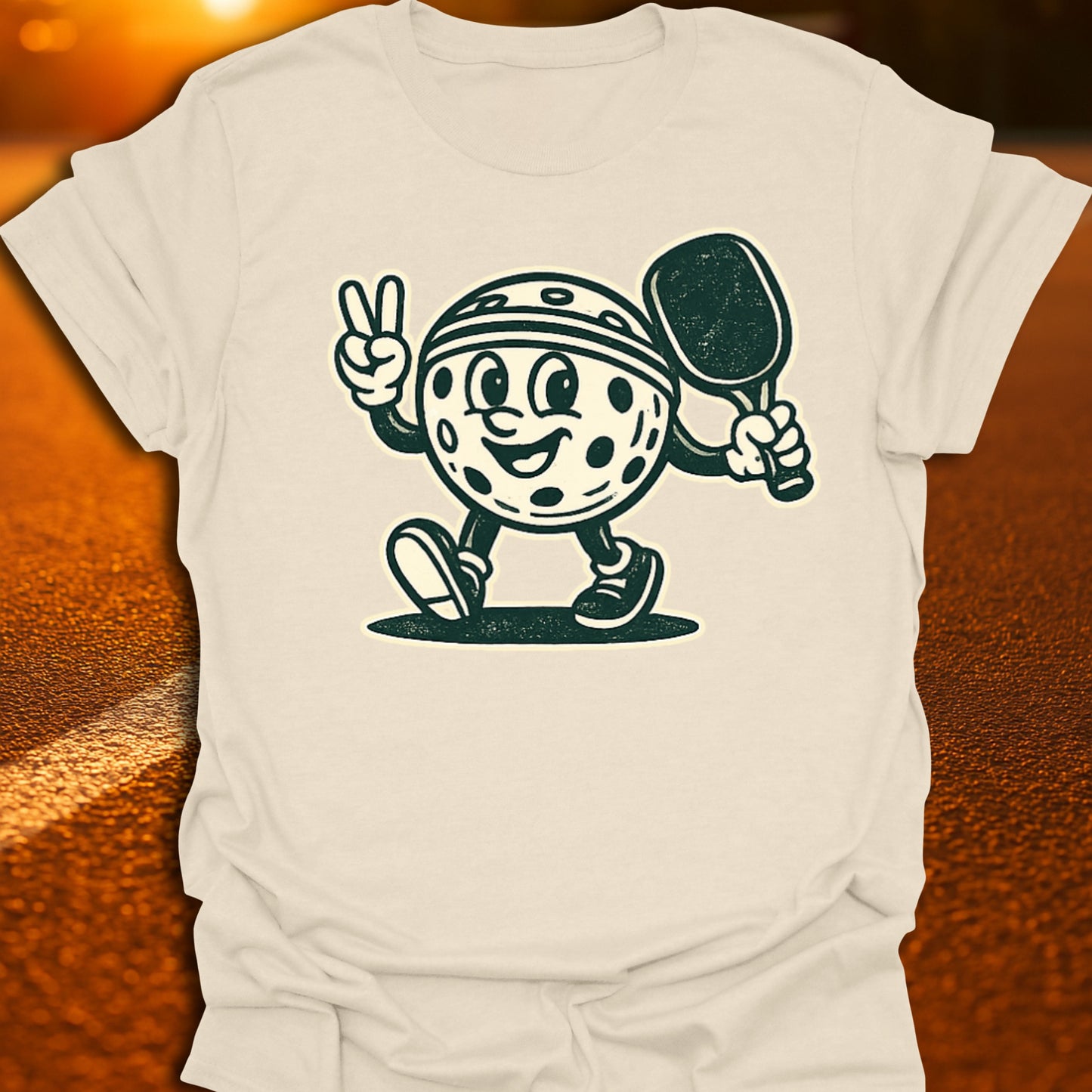 Vintage Pickleball Character T-Shirt