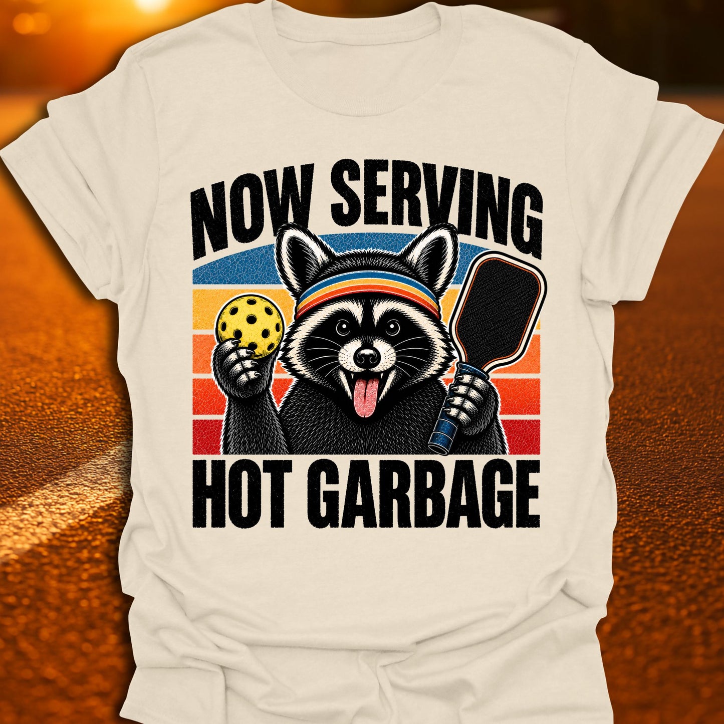 Now Serving Hot Garbage Pickleball T-Shirt