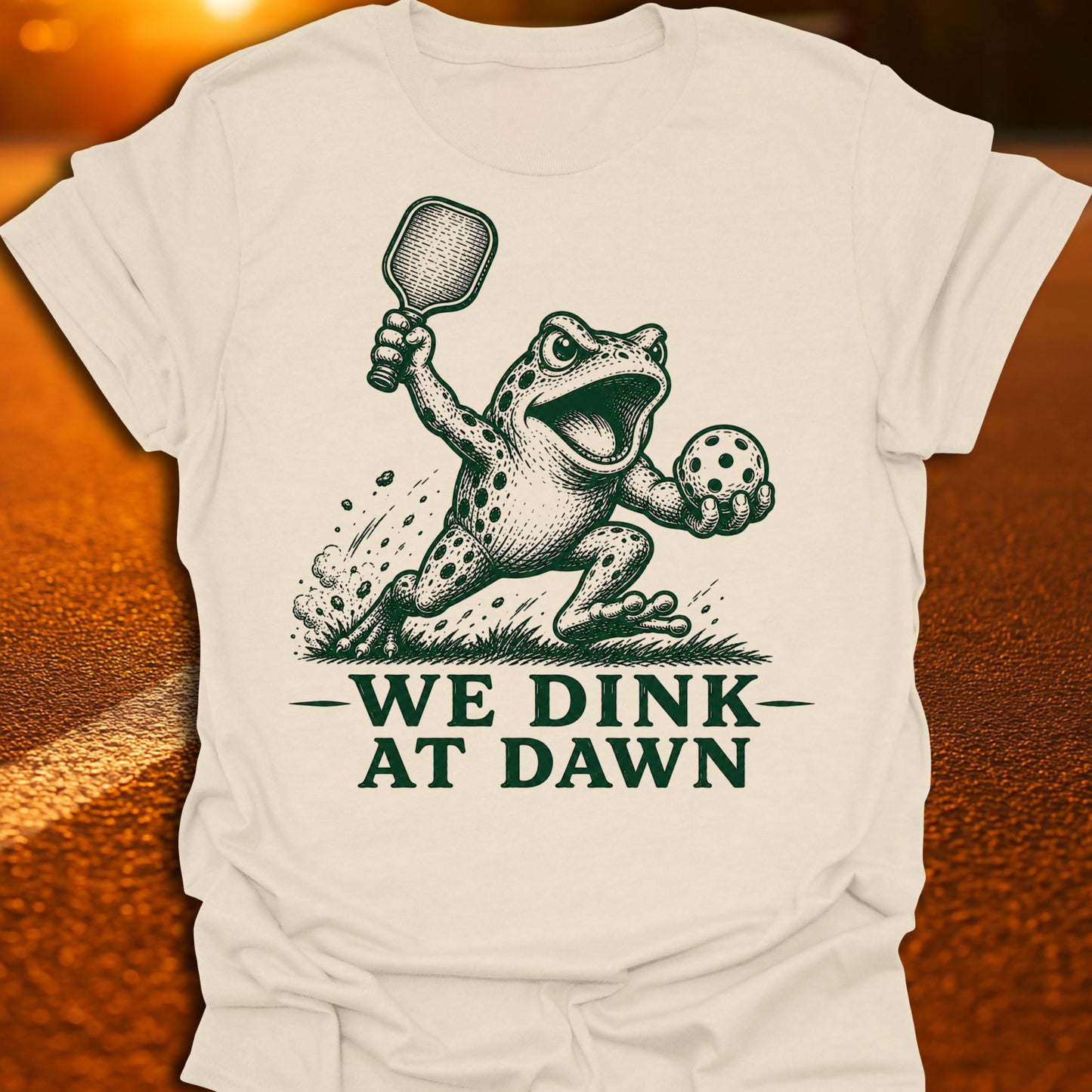 We Dink At Dawn Pickleball T-Shirt