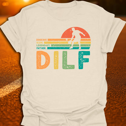 DILF Retro Pickleball Dad T-Shirt