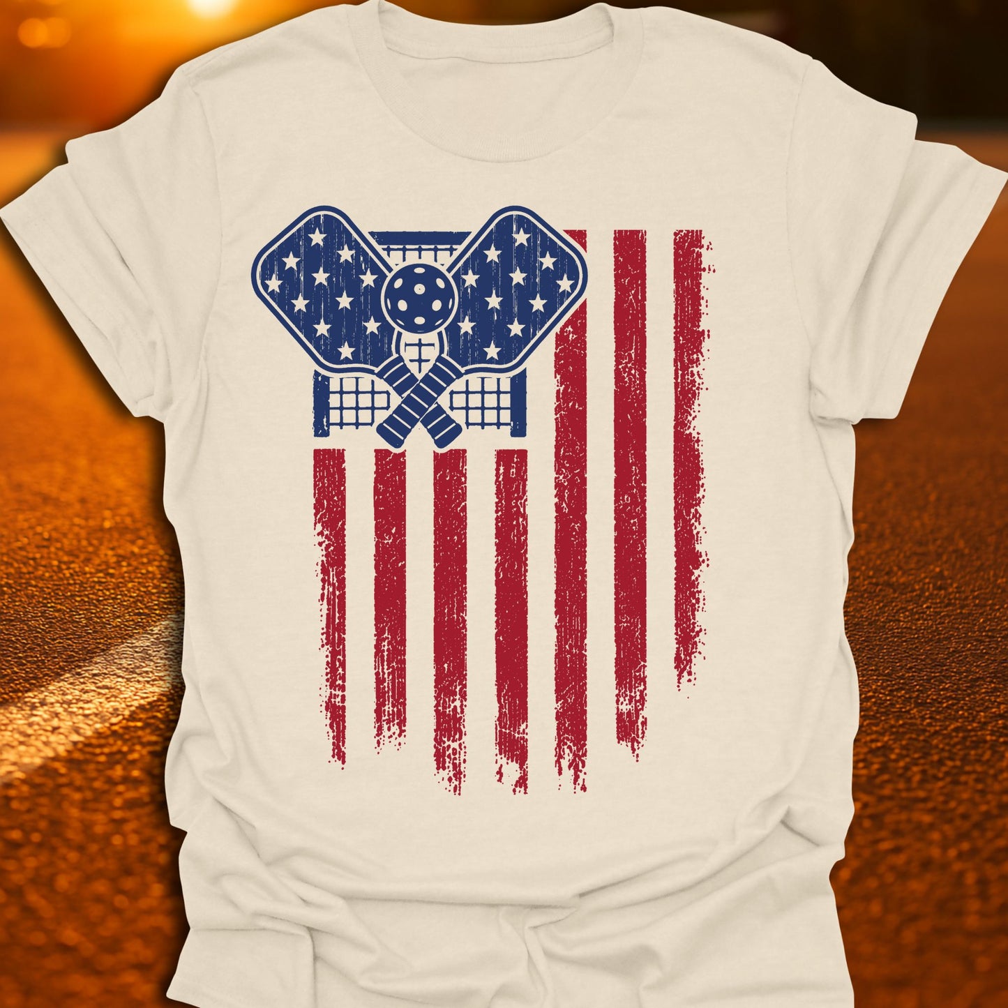 Patriot Pickleball Flag T-Shirt