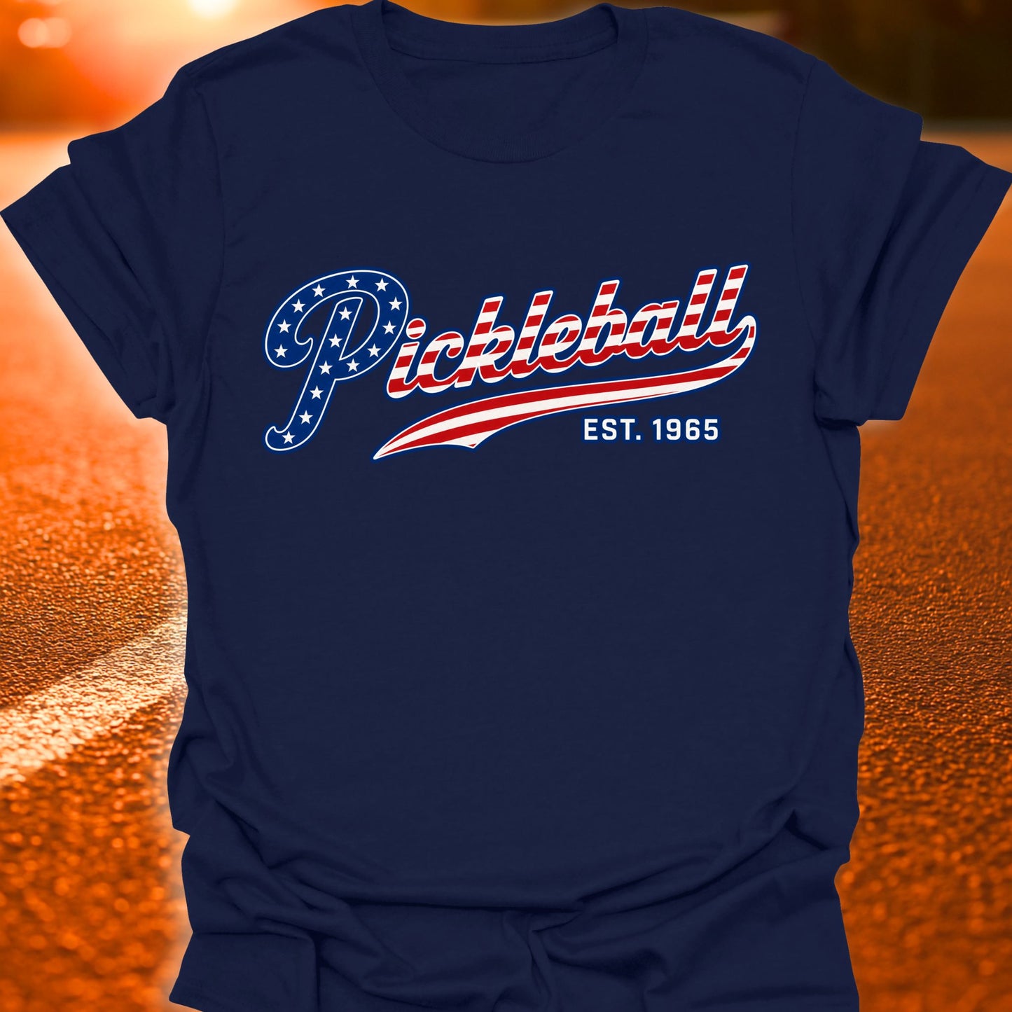 Est. 1965 Patriotic Pickleball T-Shirt