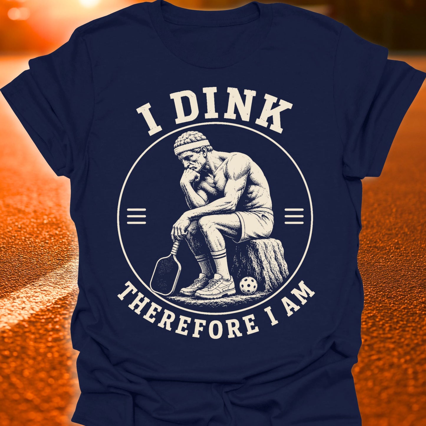 I Dink Therefore I Am Pickleball T-Shirt